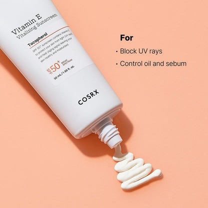 COSRX Vitamin E Vitalizing Sunscreen SPF 50+