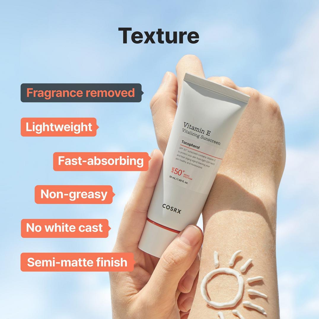 COSRX Vitamin E Vitalizing Sunscreen SPF 50+