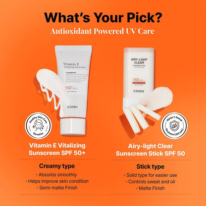 COSRX Vitamin E Vitalizing Sunscreen SPF 50+