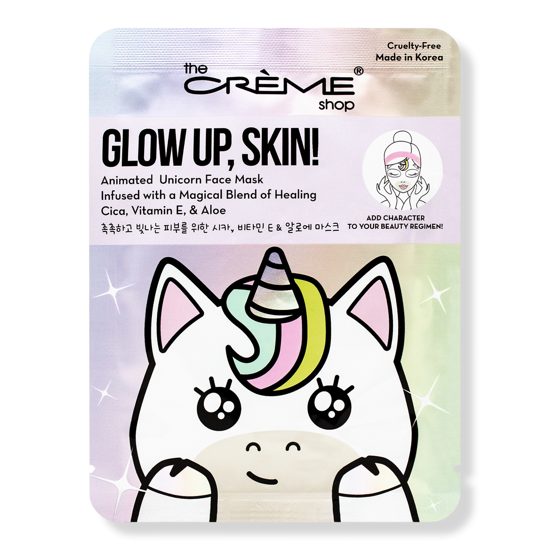 The Crme Shop Glow Up, Skin! Animated Unicorn Face Mask