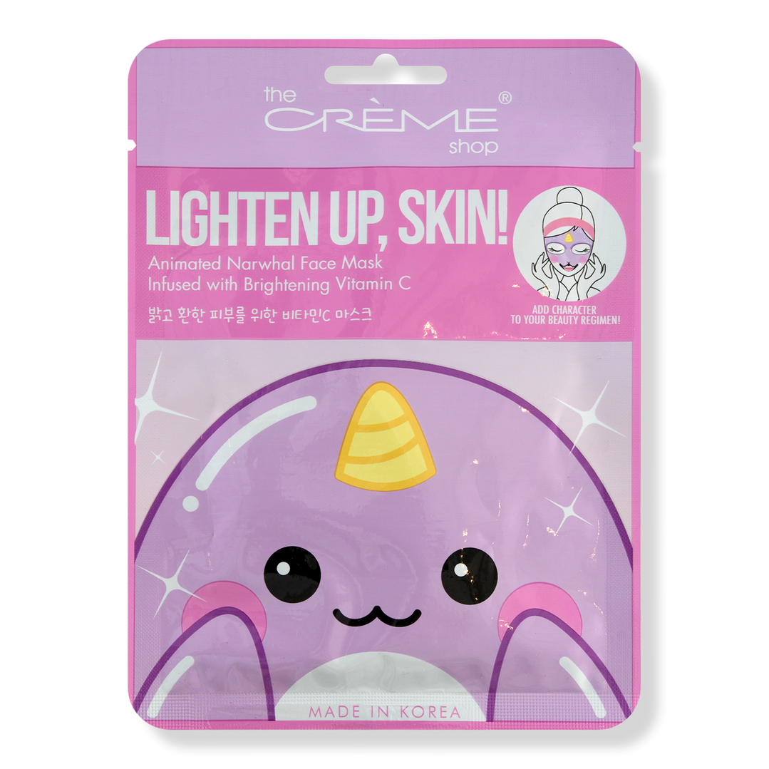 The Crme Shop Lighten Up, Skin! Animated Narwhal Face Mask - Brightening Vitamin C