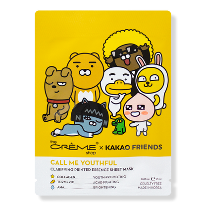 The Crme Shop Kakao Friends Call Me Youthful Printed Essence Sheet Mask