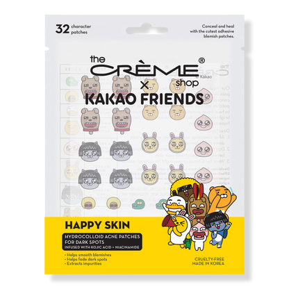 The Crme Shop Kakao Friends Hydrocolloid Acne Patches For Dark Spots