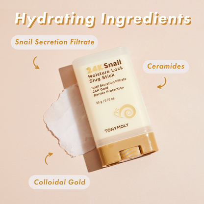 TONYMOLY 24K Snail Moisture Lock Slug Stick
