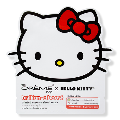 The Crme Shop Hello Kitty Brillian-C Boost Printed Essence Sheet Mask