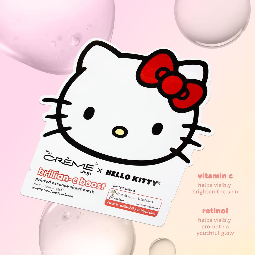 The Crme Shop Hello Kitty Brillian-C Boost Printed Essence Sheet Mask