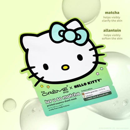 The Crme Shop Hello Kitty Luv U So Matcha Printed Essence Sheet Mask
