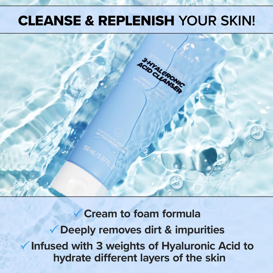 I Dew Care Hydra Vibes 3 - Hyaluronic Acid Cleanser