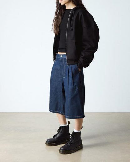 Dr Martens 1460 Bex Pisa Leather Lace Up Boots - Black