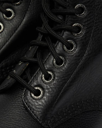 Dr Martens 1460 Bex Pisa Leather Lace Up Boots - Black