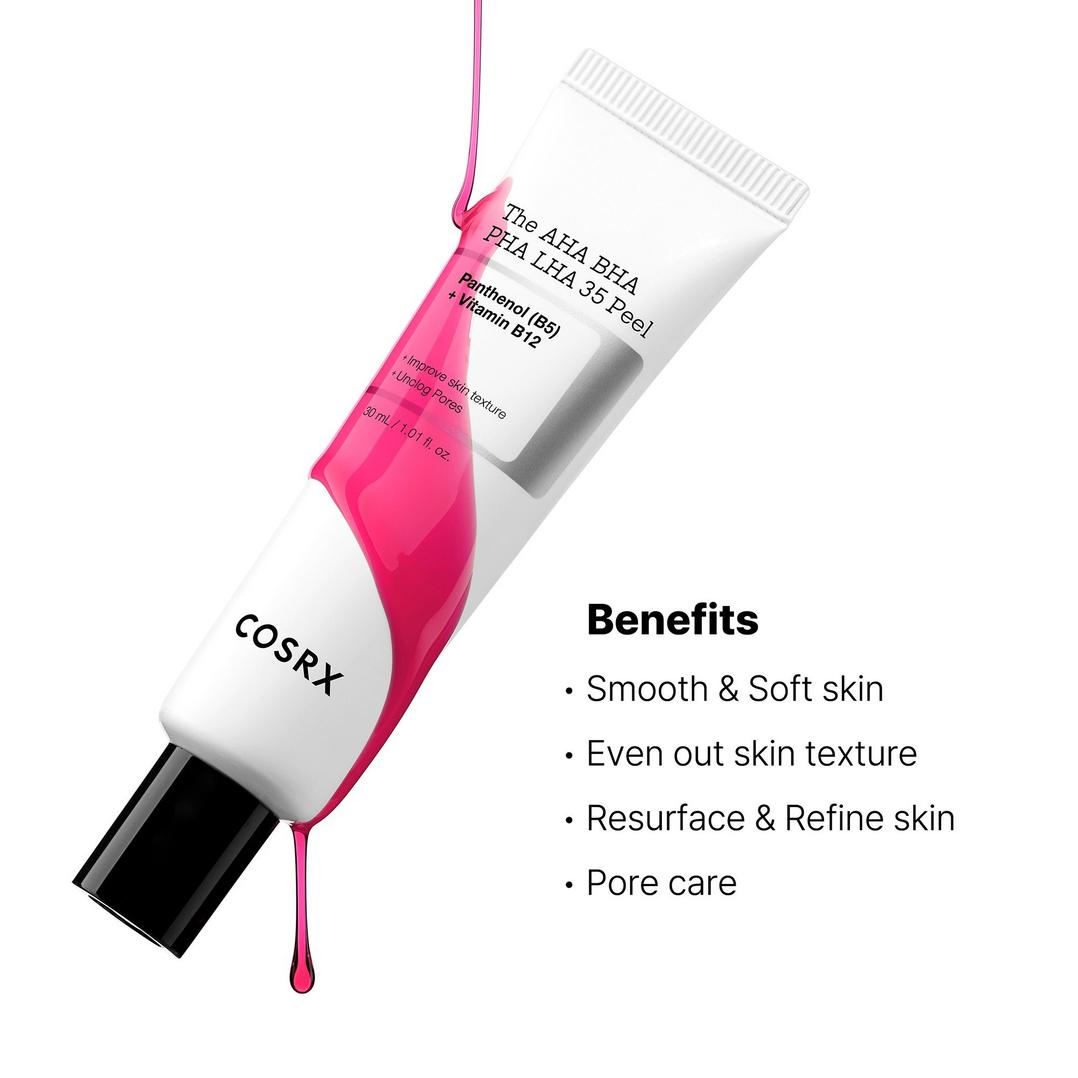 COSRX The AHA BHA PHA LHA 35 Peel with Vitamins B5 & B12