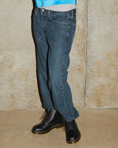 Dr Martens Yellow Stitch Smooth Leather Ankle Boots - Black