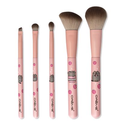 The Crme Shop Pusheen 5 Piece Makeup Brushes Sweet Strawberry