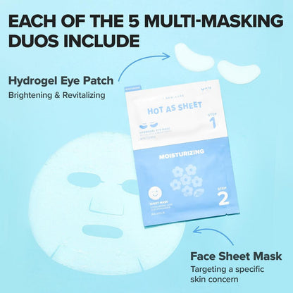 I Dew Care Hot As Sheet 5-Day Eye & Face Multi-Masking Set