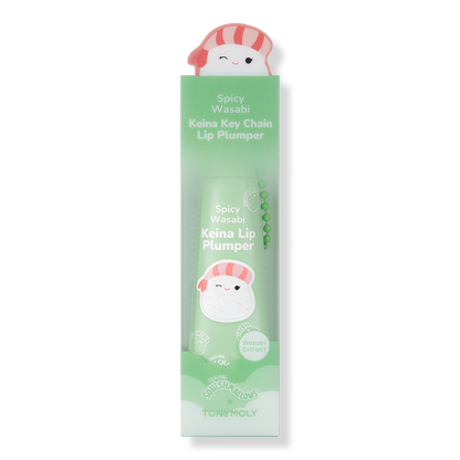 TONYMOLY Squishmallows Keina Spicy Wasabi Key Chain Lip Plumper