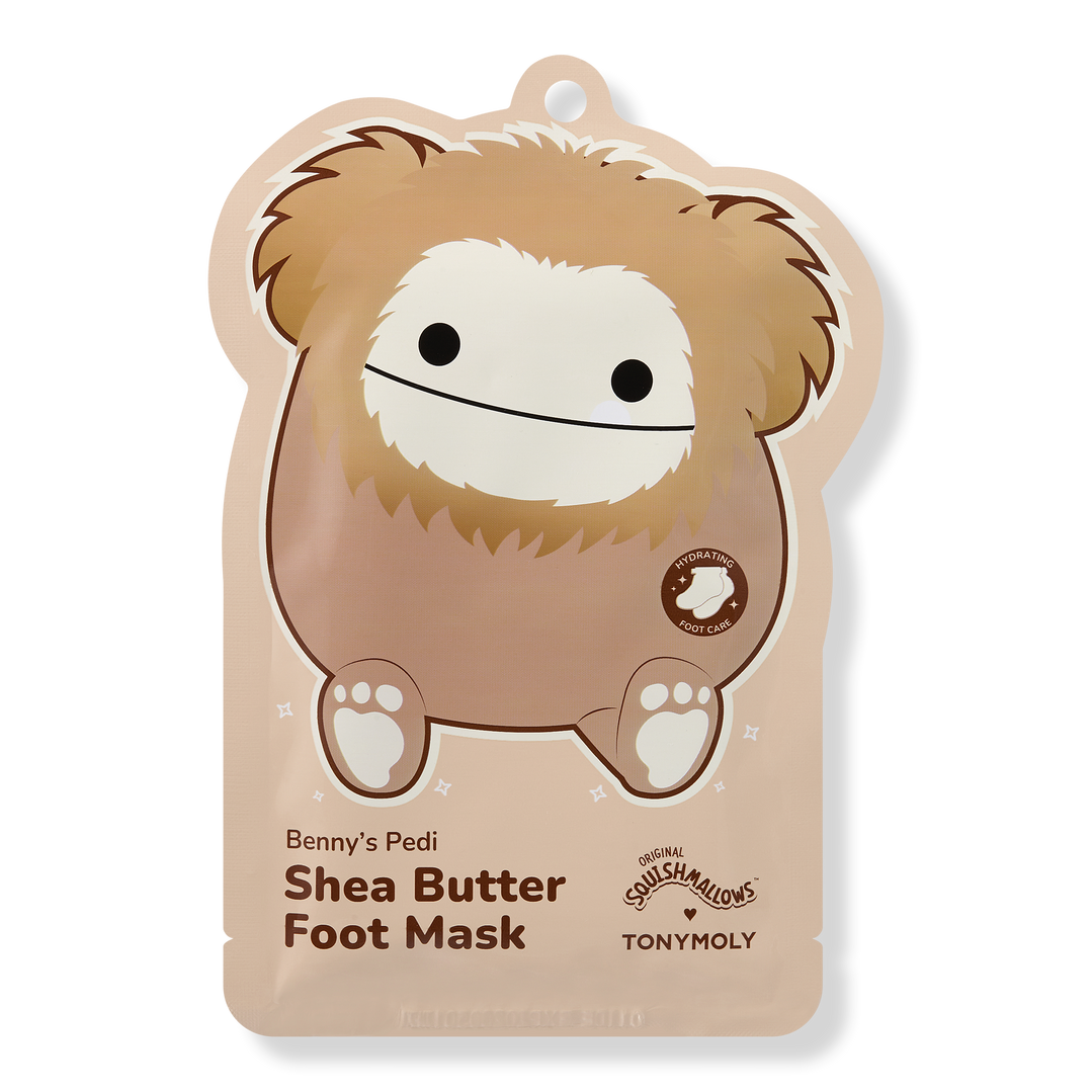 TONYMOLY Squishmallows Benny's Pedi Hydrating Shea Butter Foot Mask