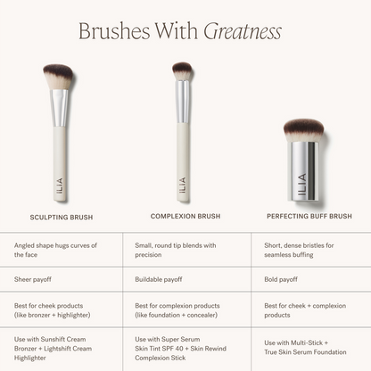 ILIA Sculpting Brush with Synthetic Bristles