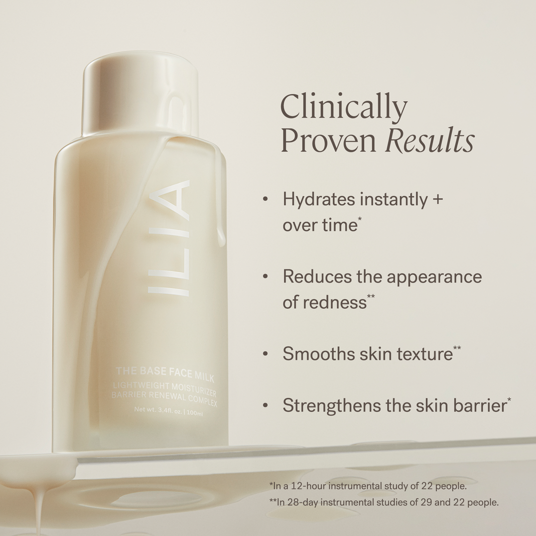 ILIA The Base Face Milk Lightweight Moisturizer with Hyaluronic Acid