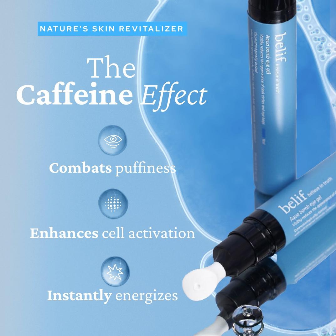 belif Aqua Bomb Depuffing Eye Gel with Caffeine + Hyaluronic Acid