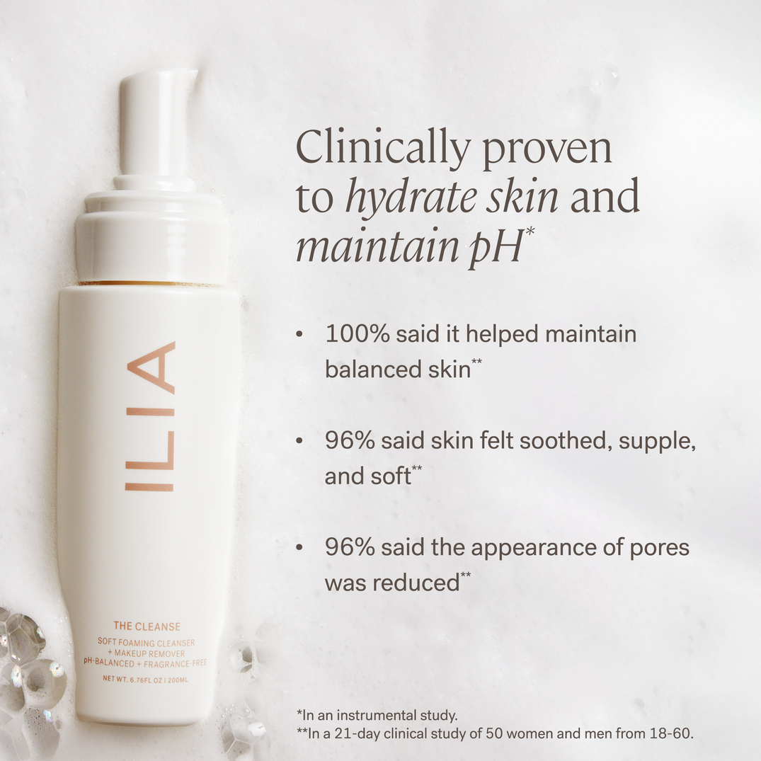 ILIA The Cleanse Soft Foaming Cleanser + Makeup Remover