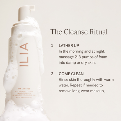 ILIA The Cleanse Soft Foaming Cleanser + Makeup Remover
