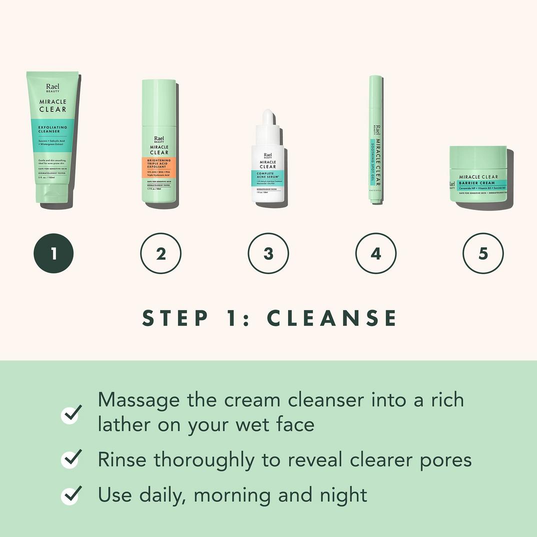 Rael Miracle Clear Exfoliating Cleanser