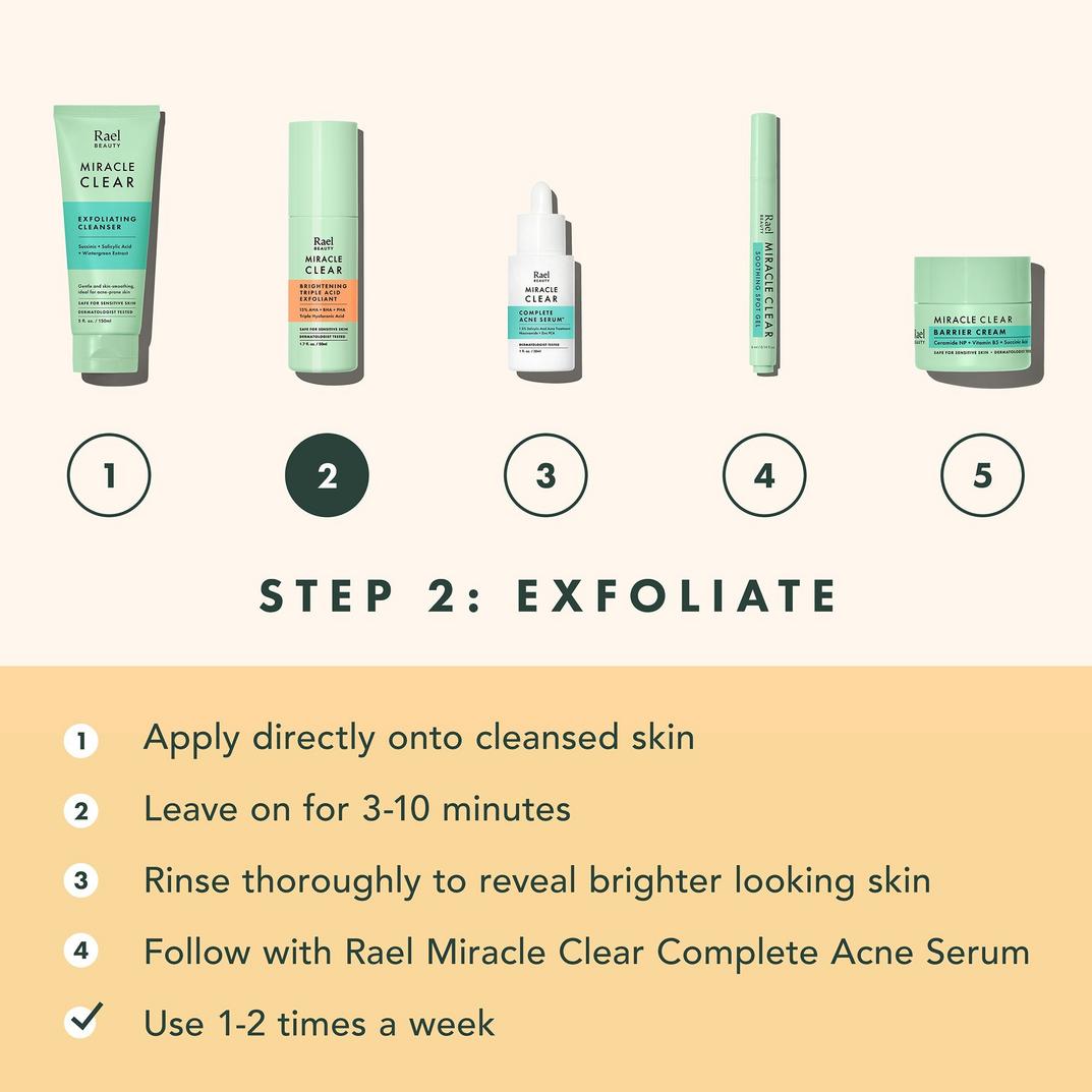 Rael Miracle Clear Brightening Triple Acid Exfoliant