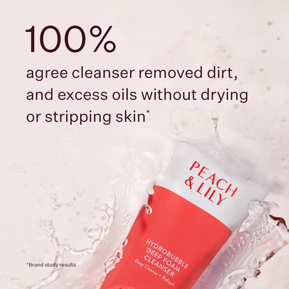 PEACH & LILY Hydrobubble Deep Foam Cleanser