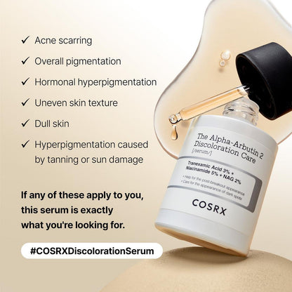 COSRX The Alpha-Arbutin 2 Discoloration Care Serum