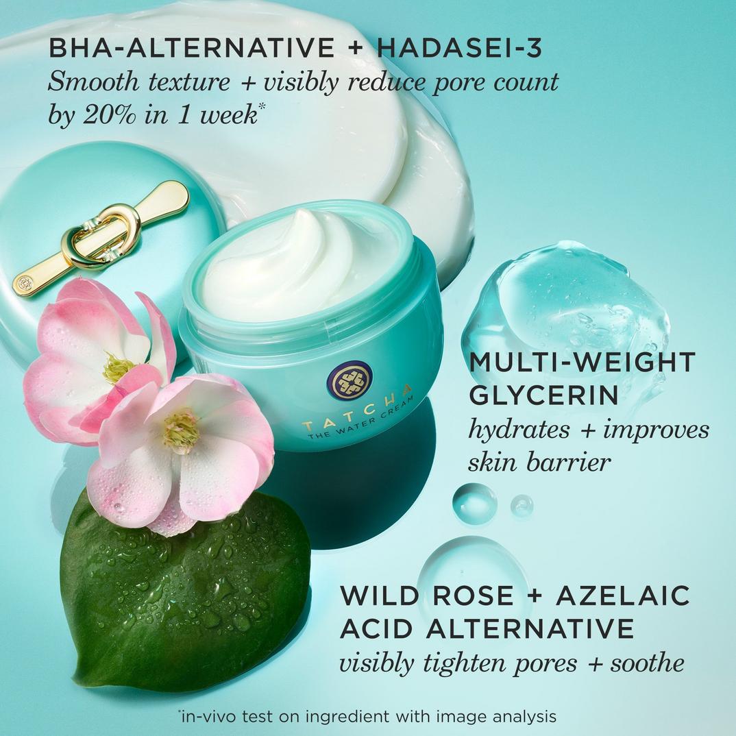 TATCHA The Water Cream Oil-Free Pore Minimizing Moisturizer