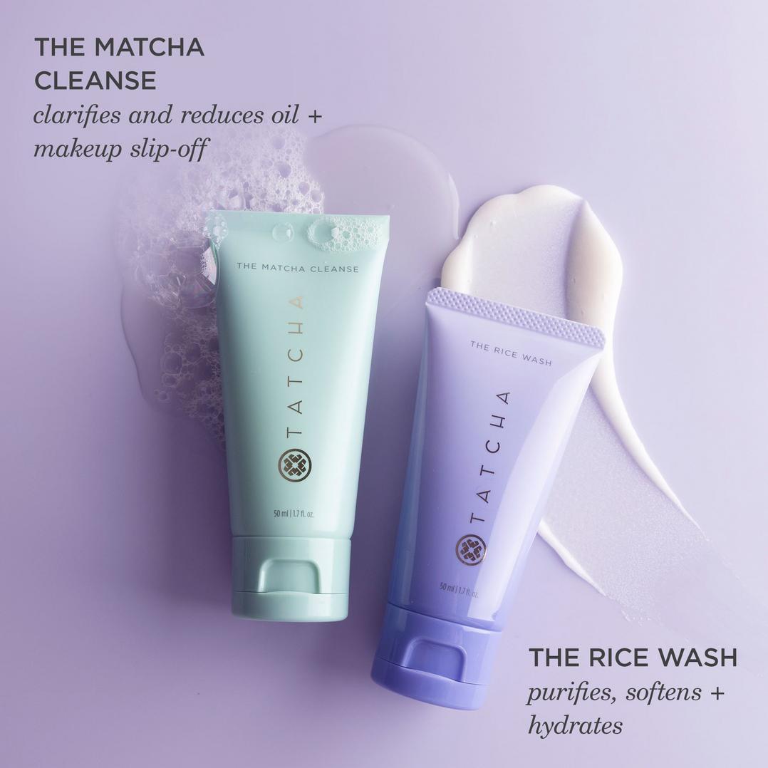 TATCHA Cleanser Favorites: Rice Wash & Matcha Cleanser Value Set
