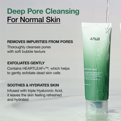 ANUA Heartleaf Quercetinol Pore Deep Cleansing Foam