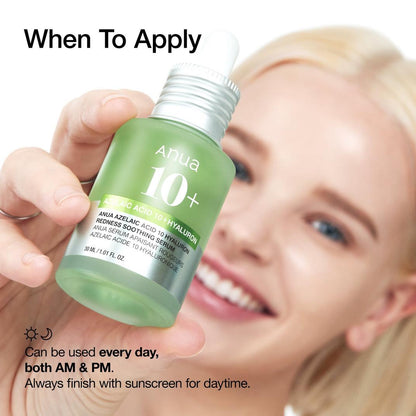ANUA Azelaic Acid 10 Hyaluron Redness Soothing Serum