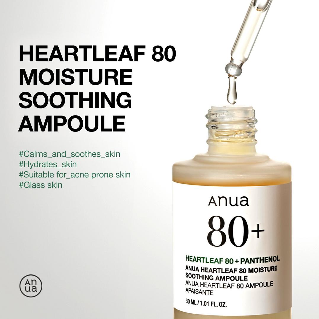 ANUA Heartleaf 80 Moisture Soothing Ampoule