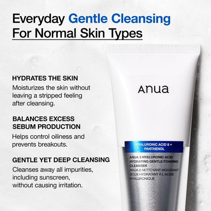 ANUA 8 Hyaluronic Acid Hydrating Gentle Foaming Cleanser