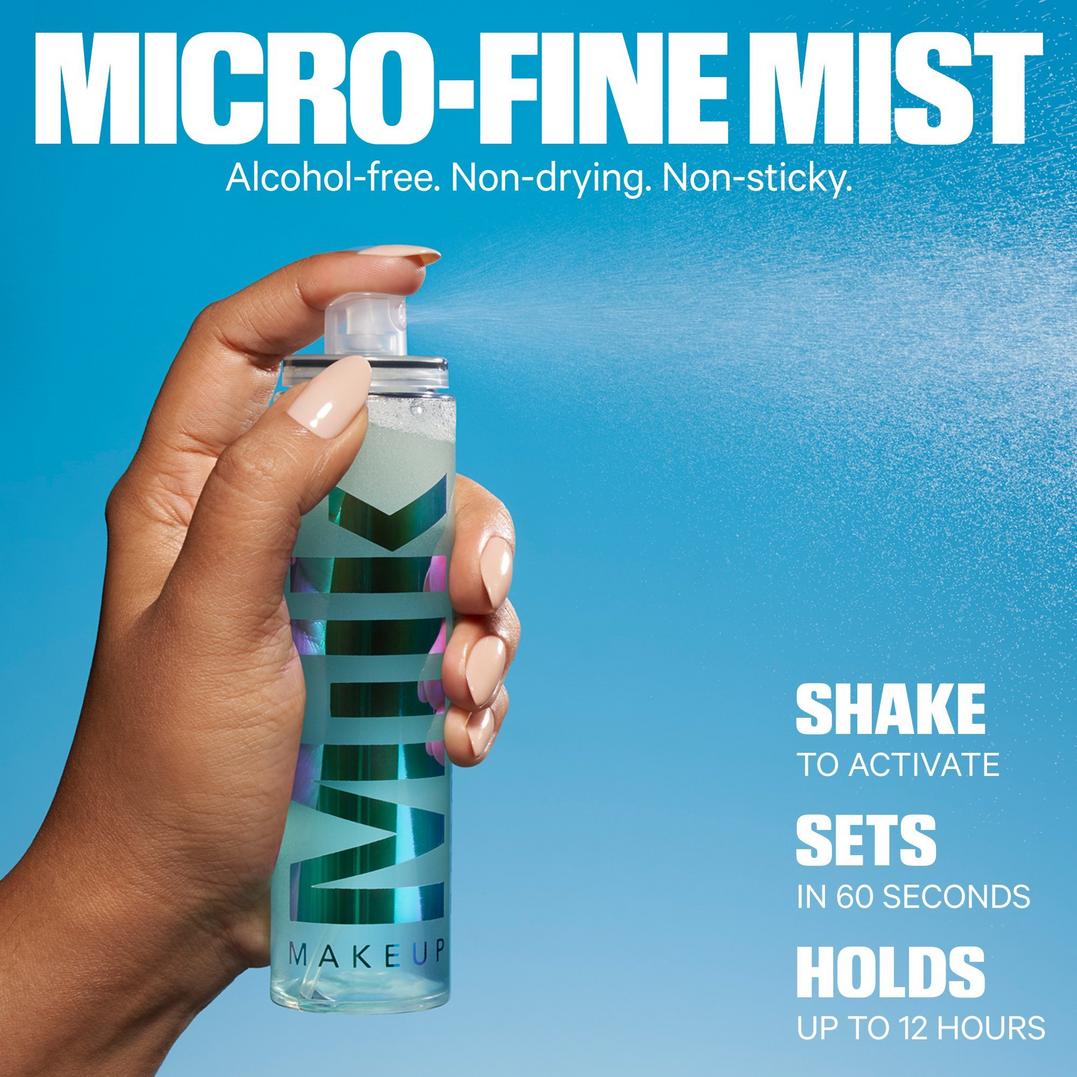 MILK MAKEUP Hydro Grip 12HR Dewy Setting Spray With Hyaluronic Acid + Niacinamide