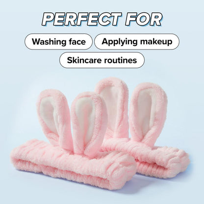 I Dew Care Bunny Beauty Routine Spa Headband