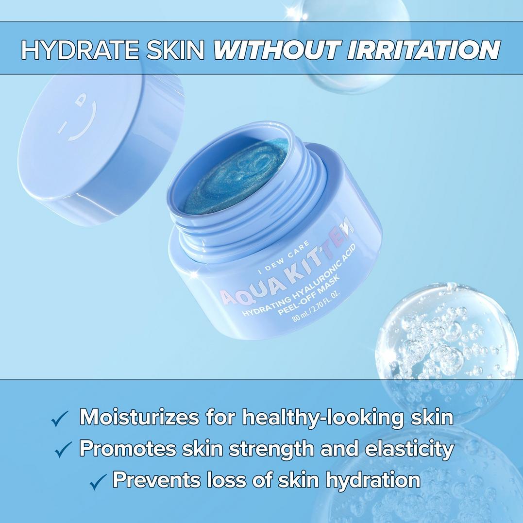 I Dew Care Aqua Kitten Hydrating Hyaluronic Acid Peel-Off Mask