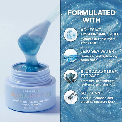 I Dew Care Aqua Kitten Hydrating Hyaluronic Acid Peel-Off Mask
