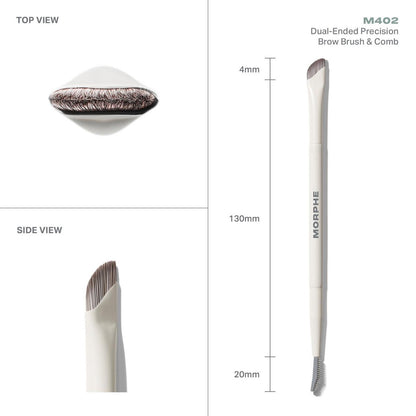 Morphe M402 Dual-Ended Precision Brow Brush & Comb