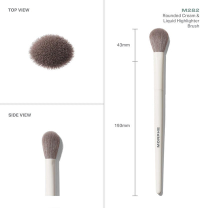 Morphe M282 Rounded Cream & Liquid Highlighter Brush