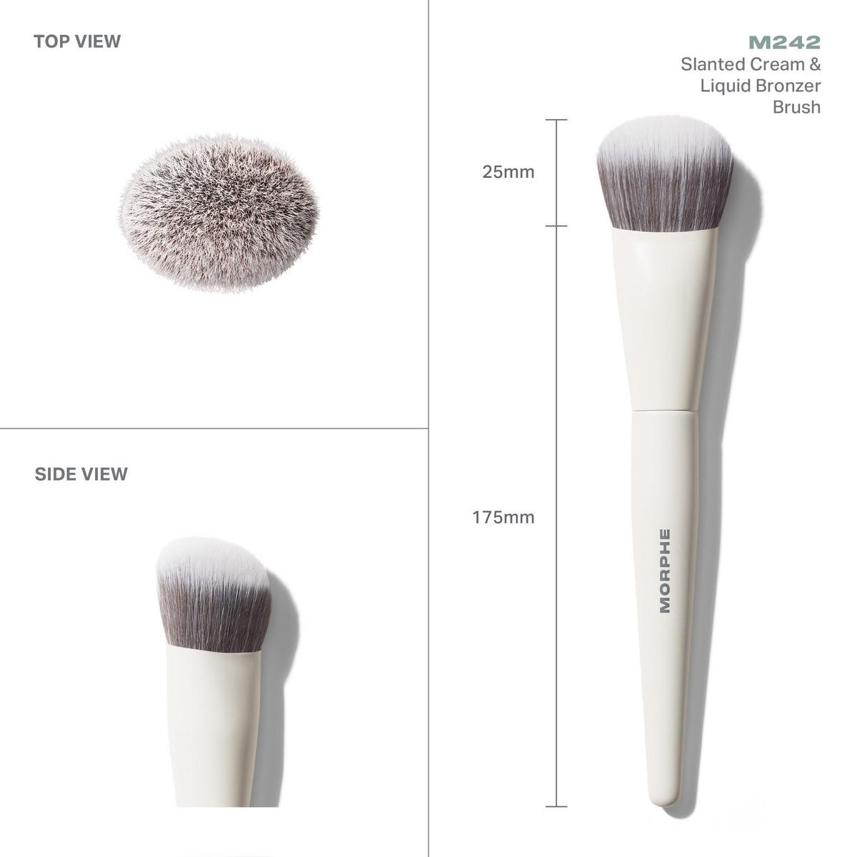 Morphe M242 Slanted Cream & Liquid Bronzer Brush