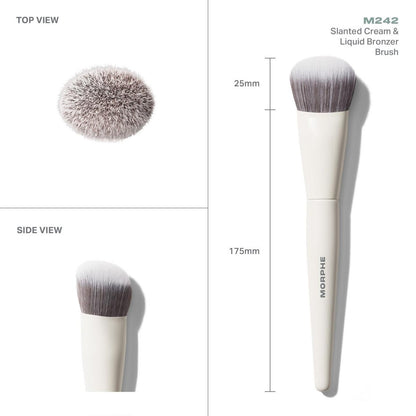Morphe M242 Slanted Cream & Liquid Bronzer Brush