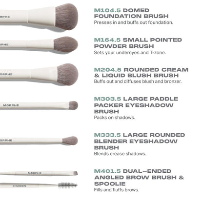 Morphe Along for the Glide 6-Piece Travel Brush Set