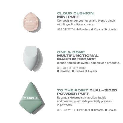 Morphe All Bases Covered 3-Piece Tool Set