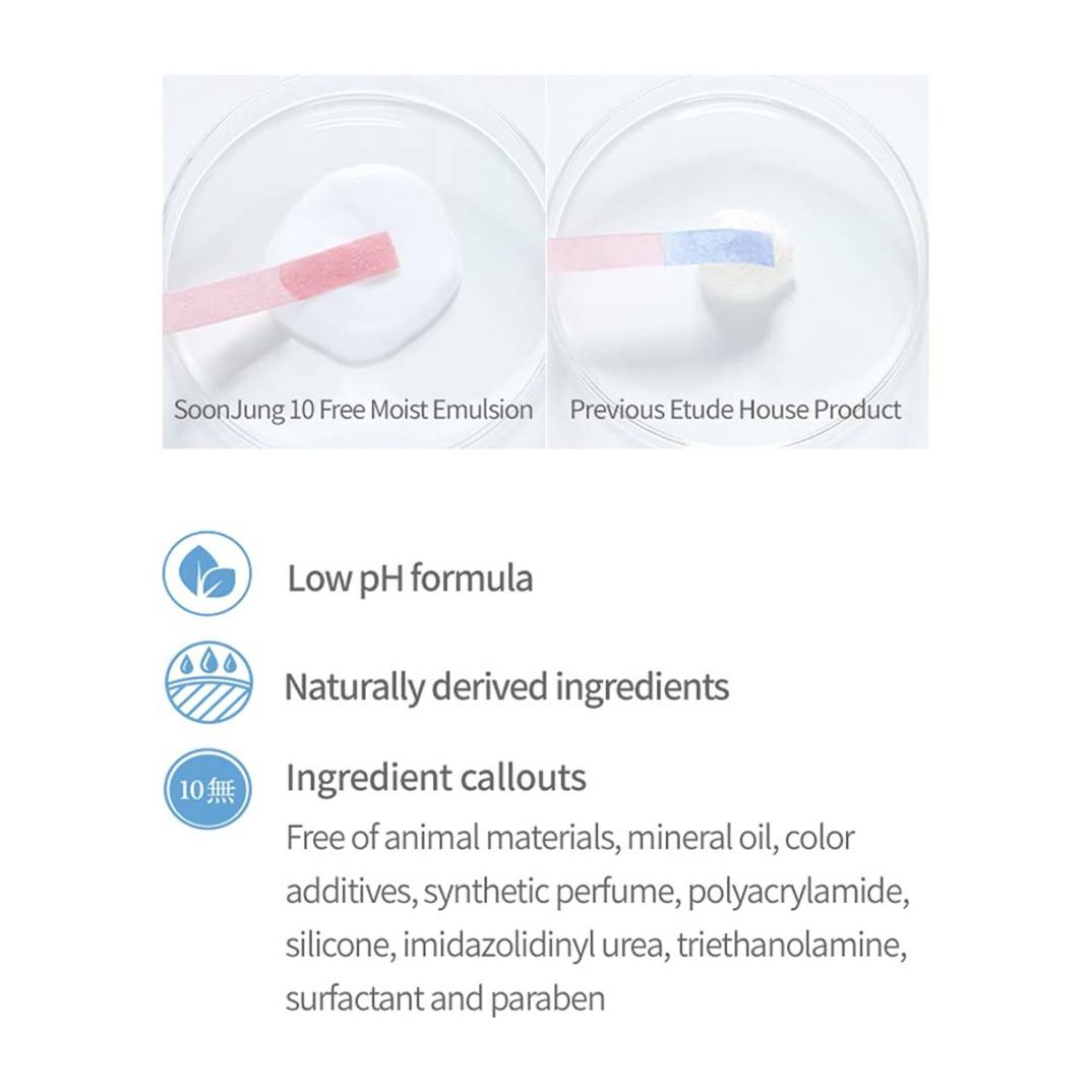 ETUDE Soonjung 10 Free Moist Emulsion