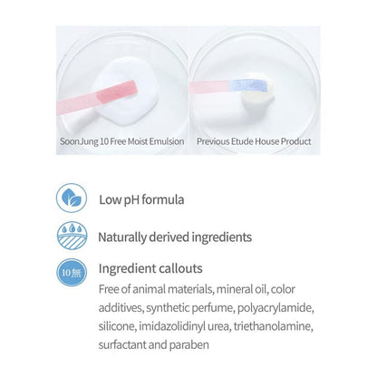 ETUDE Soonjung 10 Free Moist Emulsion