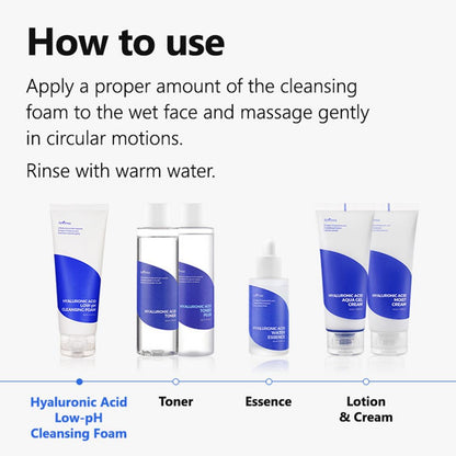 Isntree Hyaluronic Acid Low-pH Cleansing Foam