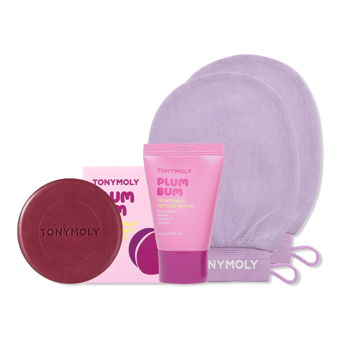 TONYMOLY Plum Bum Body Exfoliating 3 Piece Set