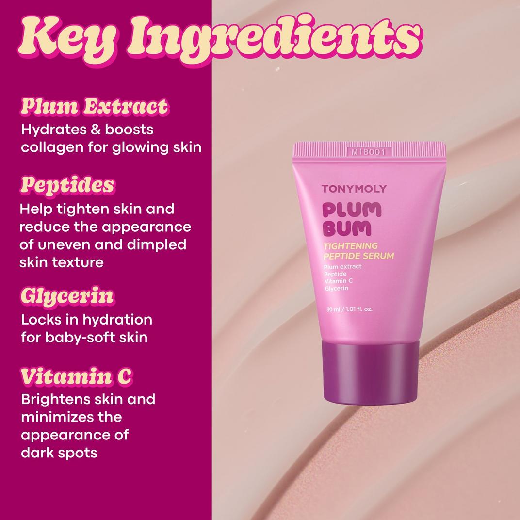TONYMOLY Plum Bum Body Exfoliating 3 Piece Set